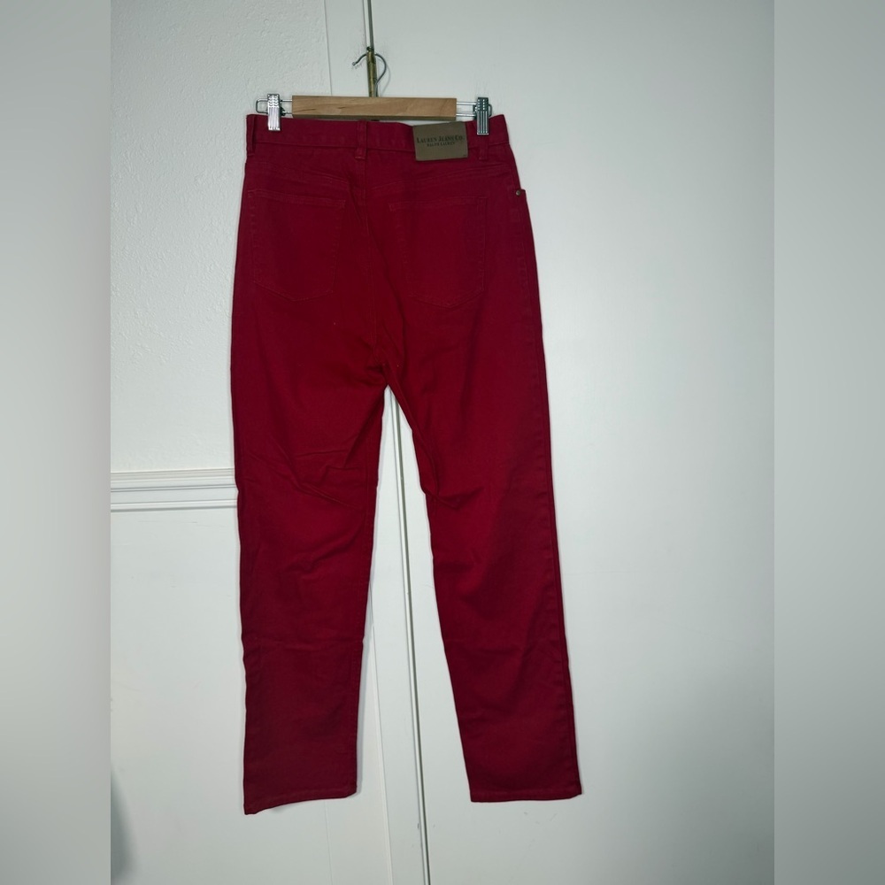 Ralph Lauren Vibrant Red Jeans size 6 - Picture 3 of 7